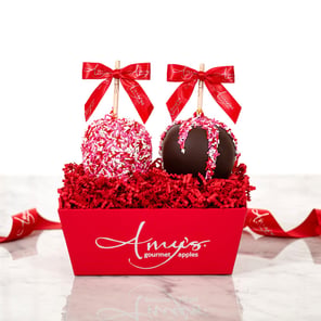 Two Apple Sweetheart Gift Basket