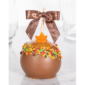 Fall Leaves Apple w/ Milk Chocolate