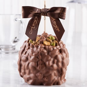 Pistachio Turtle Caramel Apple w/ Milk Belgian Chocolate