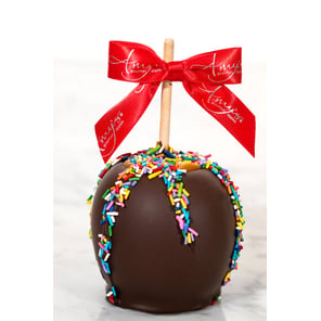Birthday Dunked Caramel Apple w/ Dark Belgian Chocolate