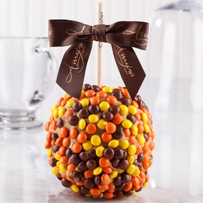 Reeses Pieces Caramel Apple
