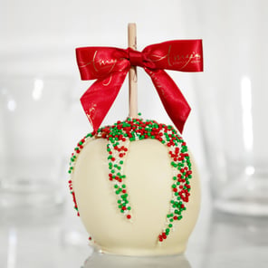 Holiday Nonpariels Apple with White Belgian Chocolate
