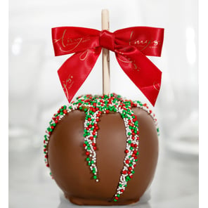 Holiday Nonpariels Apple with Milk Belgian Chocolate