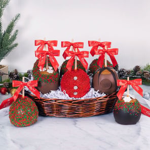 Premium 8 Apple Holiday Gift Basket