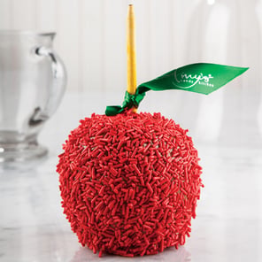 Teacher Appreciation Caramel Apple w/ Red Sprinkles