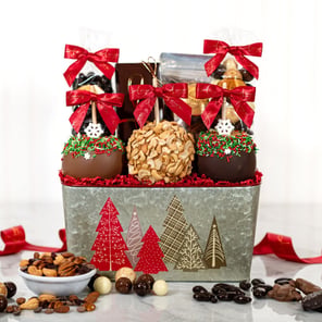 Festive Pine Gift Basket