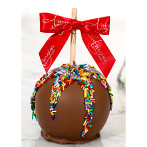 Birthday Dunked Caramel Apple With Milk Chocolate