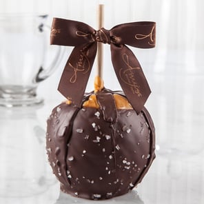 Dunked Caramel Apple w/ Dark Belgian Chocolate & Sea Salt