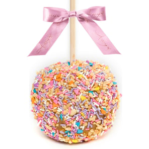 Spring Sprinkle Caramel Apple w/ Peanuts