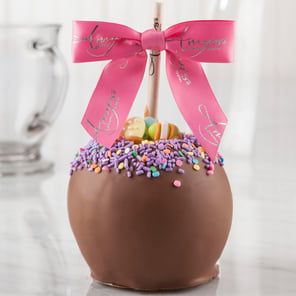 Dunked Caramel Apple w/ Milk Belgian Chocolate & Candy Eggs