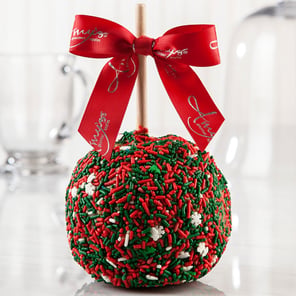 Holiday Sprinkle Caramel Apple