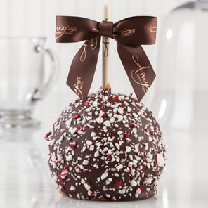 Peppermint Caramel Apple w/ Dark Belgian Chocolate