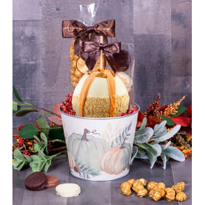 Pumpkin Patch Gourmet Caramel Apple Gift Basket