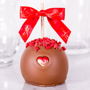 Sweetheart Curls Caramel Apple w/ Milk Belgian Chocolate