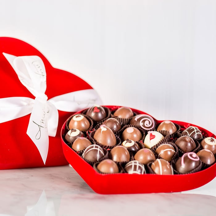 24 Piece Truffle Heart Box