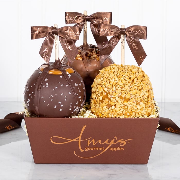Three Apple Gift Basket