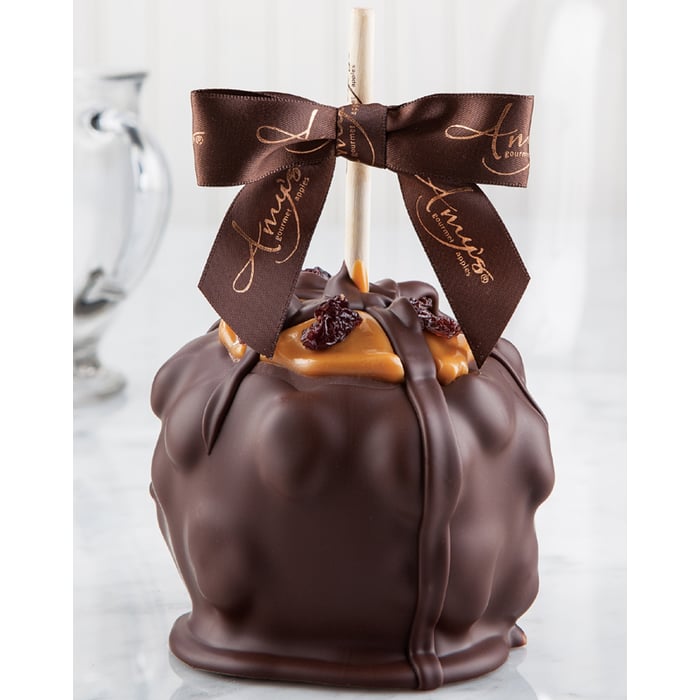Dark Chocolate Cherry Caramel Apple | Amy's Gourmet Apples
