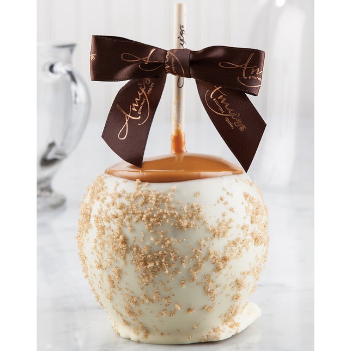 Apple Pie Dunked Caramel Apple w/ White Belgian Chocolate