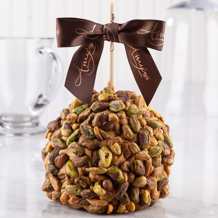 Pistachio Caramel Apple