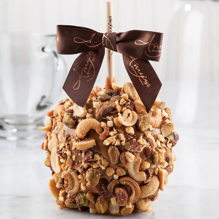 Mixed Nut Caramel Apple