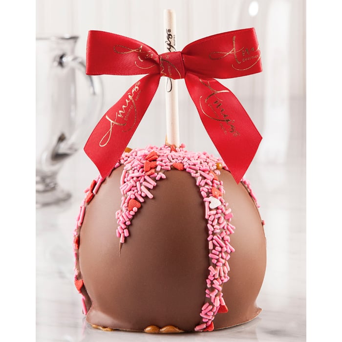 Dunked Caramel Apple w/ Milk Belgian Chocolate & Sweetheart Sprinkles