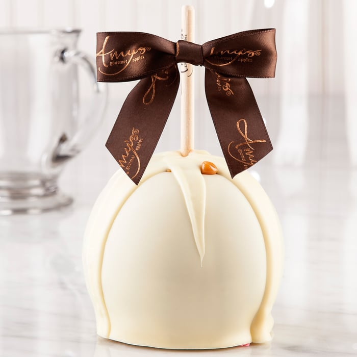 Dunked Caramel Apple w/ White Belgian Chocolate