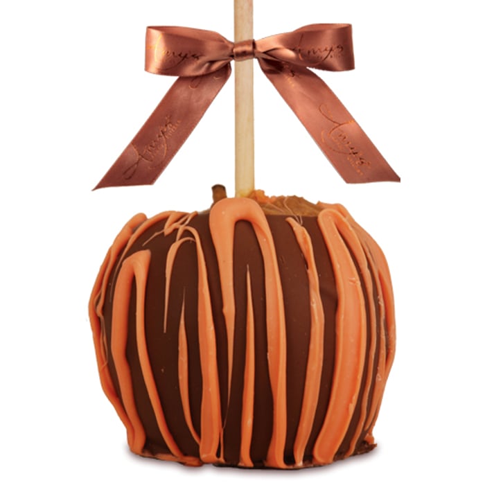 Dunked Caramel Apple w/ Milk Belgian Chocolate & Orange Drizzle