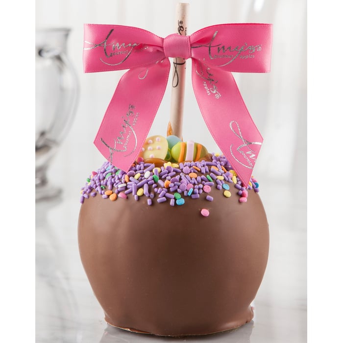 Dunked Caramel Apple w/ Milk Belgian Chocolate & Candy Eggs
