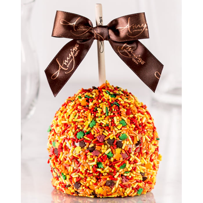 Fall Sprinkle Caramel Apple