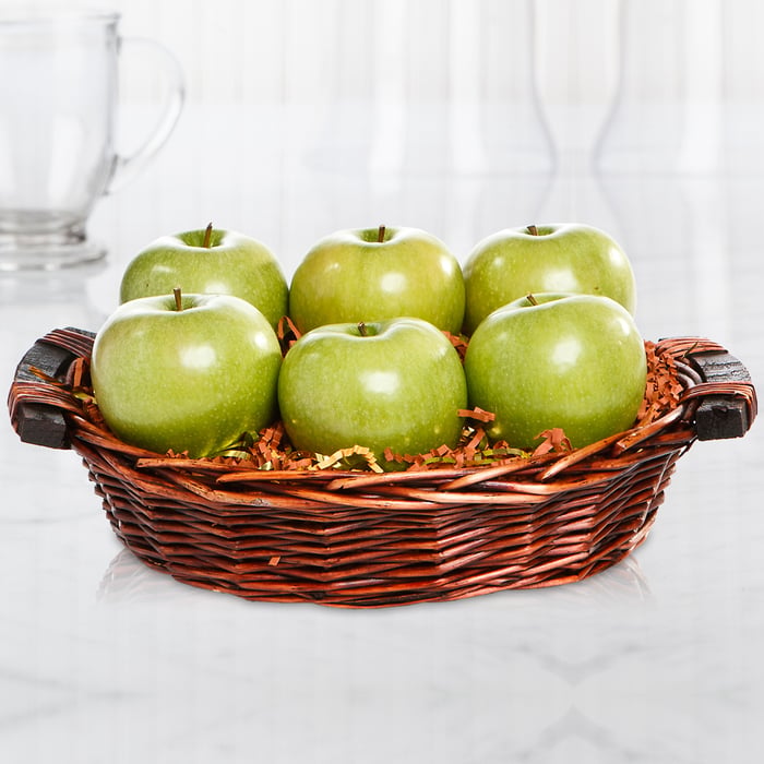 Fresh Granny Smith Apple Basket