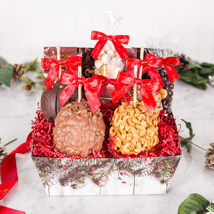 Large Rustic Winter Gift Tray