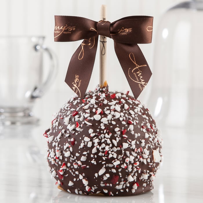Peppermint Caramel Apple w/ Dark Belgian Chocolate