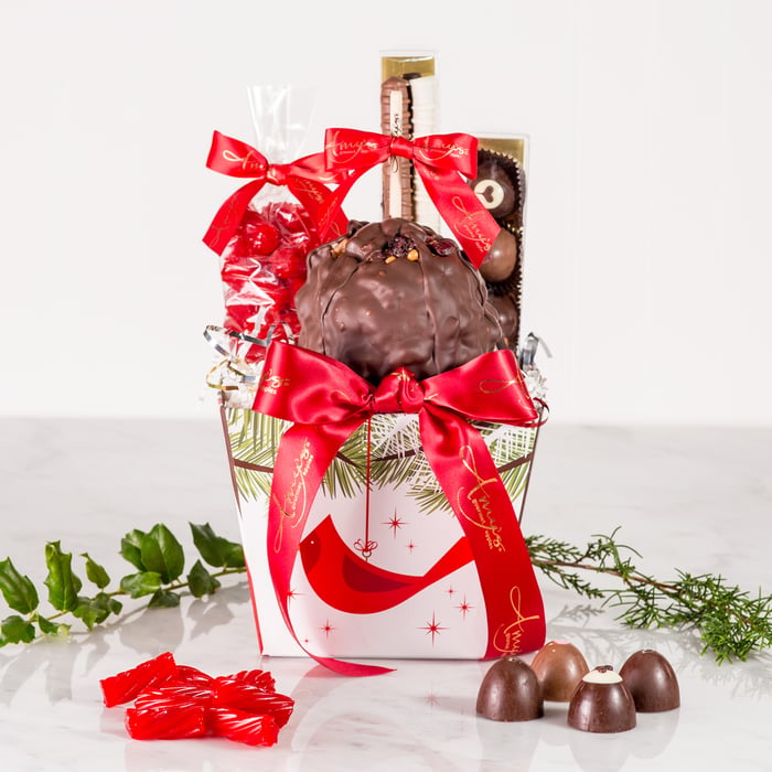 Red Cardinal Gift Basket