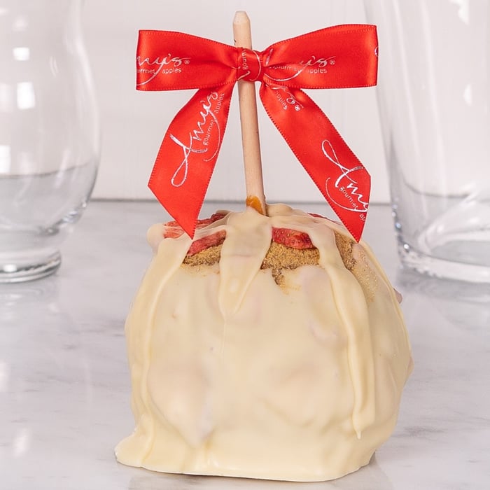 Strawberry Shortcake Caramel Apple