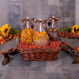 Fall 3 Apple Gift Basket Image