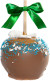 Holiday Blue & White Snowflake Apple w/ Milk Chocolate