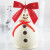 Holiday Snowman Caramel Apple w/ White Chocolate