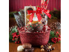 Holiday Red Seagrass Gift Basket