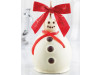 Holiday Snowman Caramel Apple w/ White Chocolate