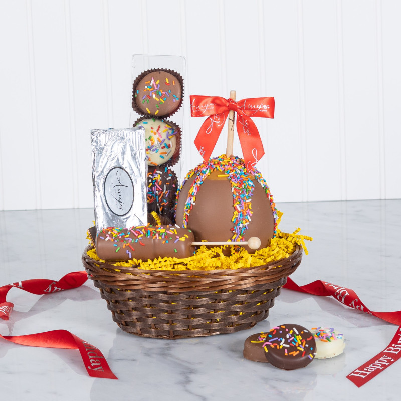 Happy Birthday Gift Basket  Chocolate Basket for Birthday