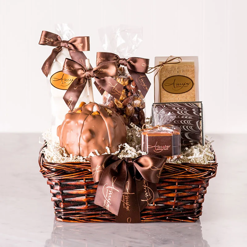 S'more Campfire Caramel Apple Gift Basket Image